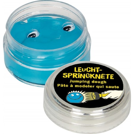 Stuiterende klei glow in the dark met oogjes