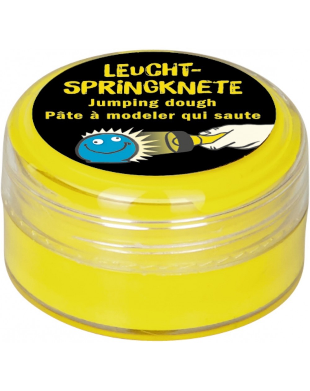 Stuiterende klei glow in the dark met oogjes