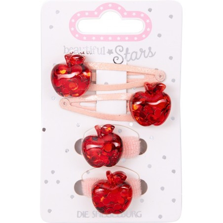 Haarclip + elestiek Appel