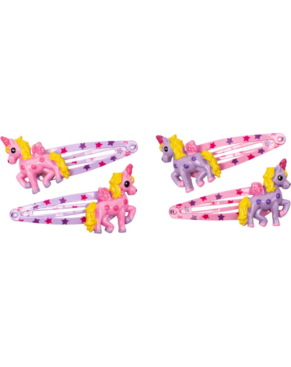 Metalen haarclips eenhoorn set van 2
