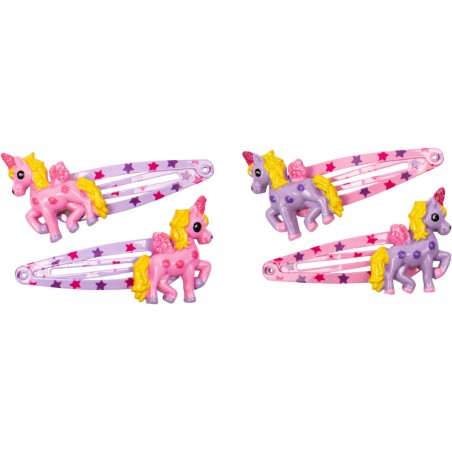 Metalen haarclips eenhoorn set van 2