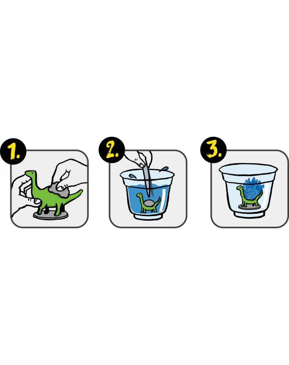 Kristallen kweken Dino-box