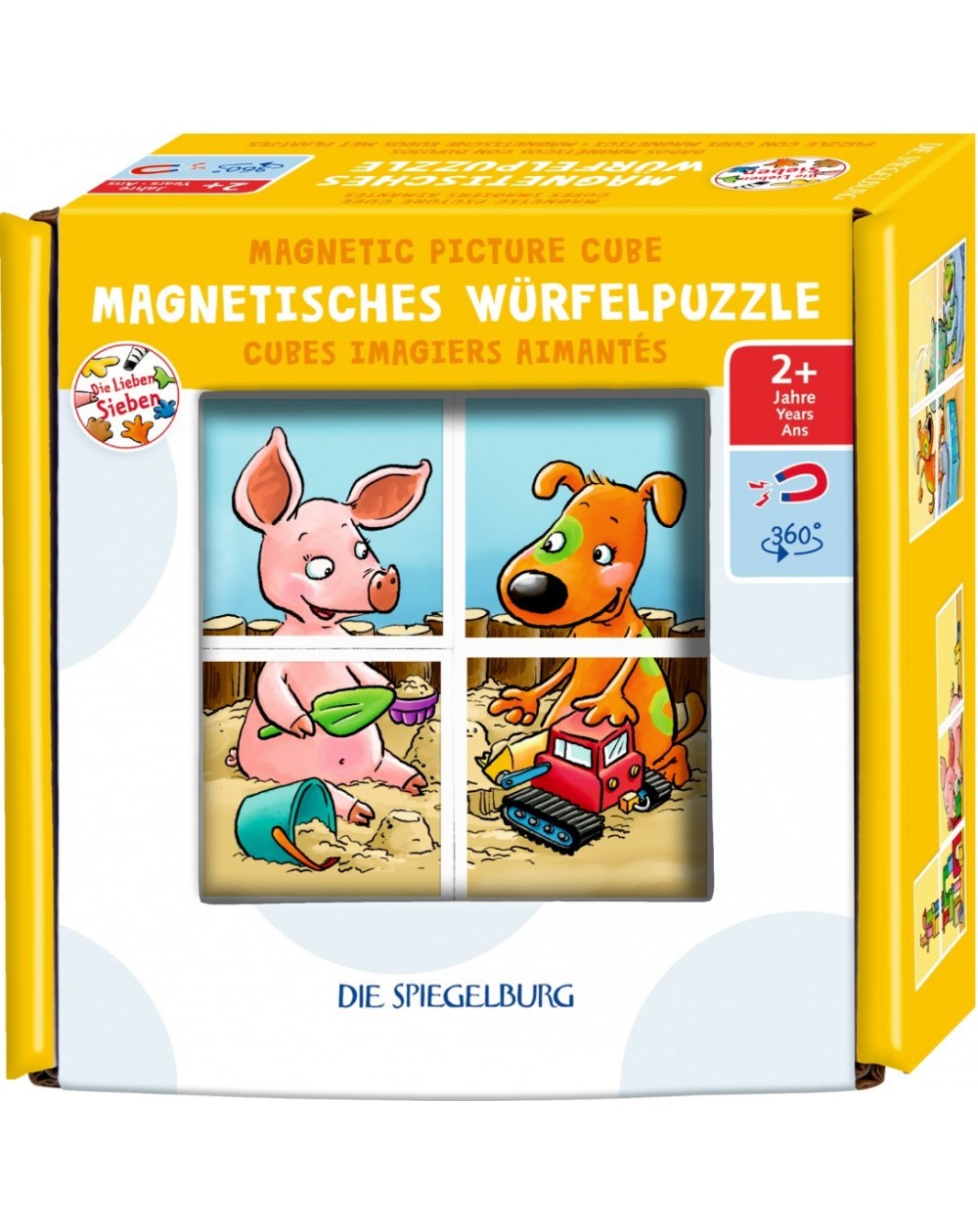 Magnetische kubus met plaatjes