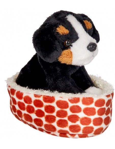 Hond Bruna in mandje