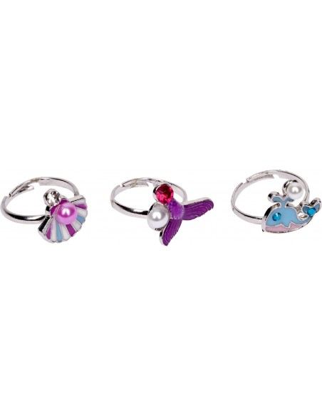 Verstelbaar metalen ringetje zeemeermin