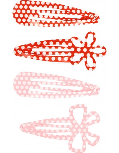 Metalen haarclips stipjes set van 3