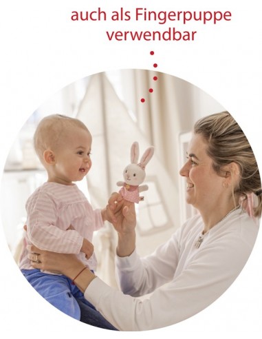 Grijpspeelgoed Knuffelkonijn, roze