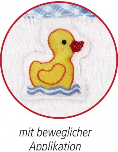 Washandje olifant, lichtblauw