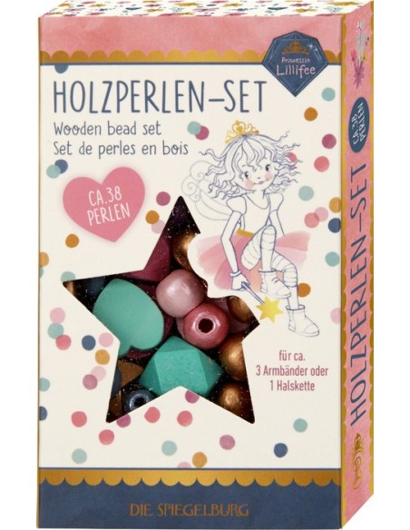 Houten kralenset - Prinses Lillifee (Glitter & Goud)