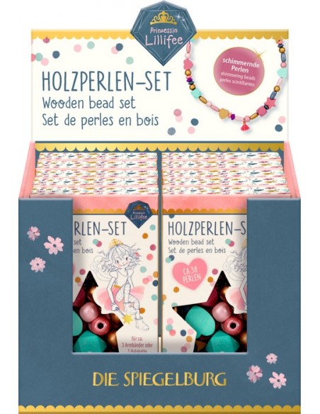 Houten kralenset - Prinses Lillifee (Glitter & Goud)