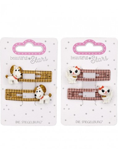 Metalen haarclips hond of kat set van 2