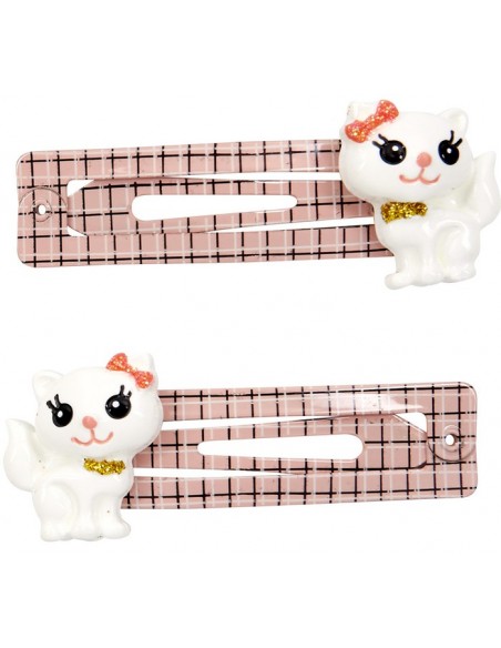 Metalen haarclips hond of kat set van 2