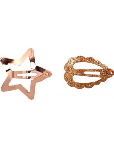 Haarclips koperkleurig 2