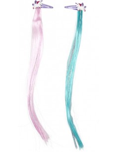 Haarclips met glitterstrengen