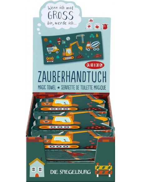 Magische handdoek graafmachine