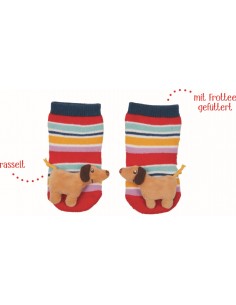 Babysokjes rammelaar Teckel 2