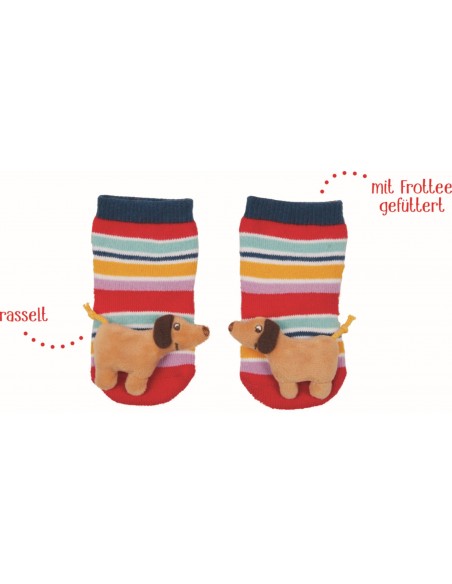 Babysokjes rammelaar Teckel