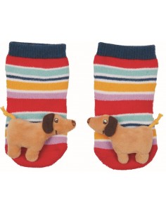 Babysokjes rammelaar Teckel