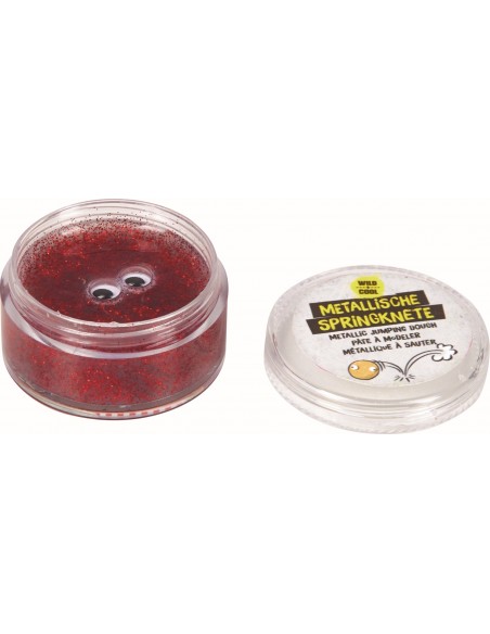 Stuiterende klei metallic met oogjes