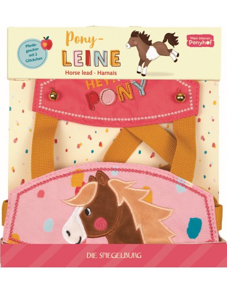Paardentuigje speeltuigje van stof met applicatie