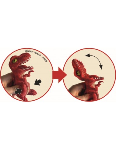 Bijtende dino met wel een heel grote bek 10 cm