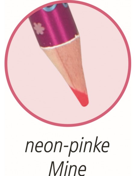 Neon kleurpotlood met figuurtje