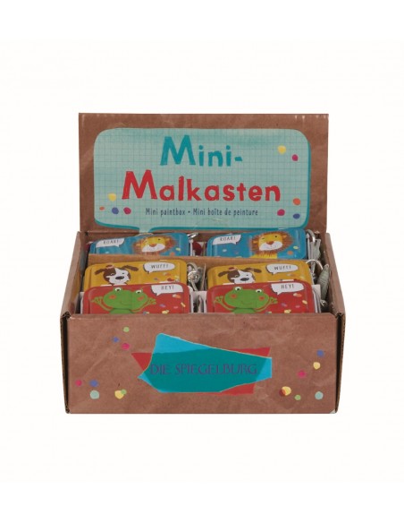 Mini verfdoosje op waterbasis met kwast