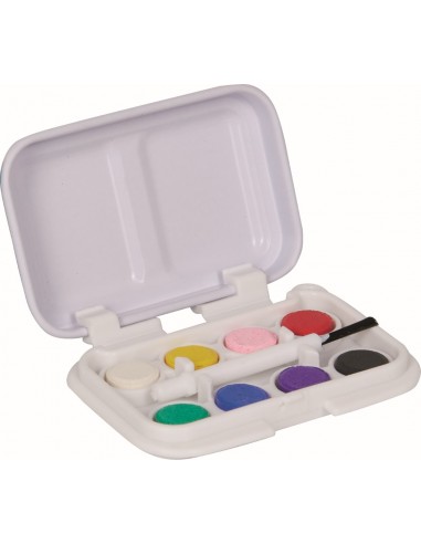 Mini verfdoosje op waterbasis met kwast