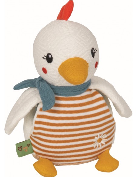 Knuffeltje met knuffeldoek kip