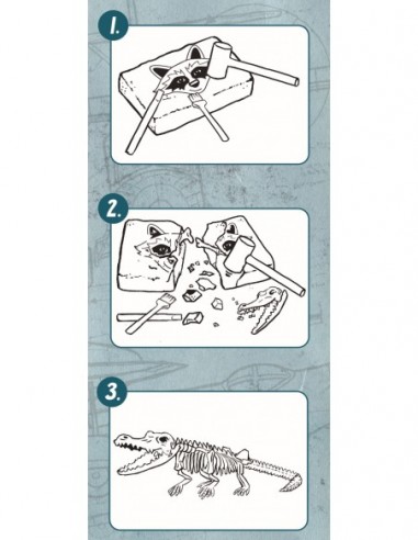 Grote krokodillen uitgraafset