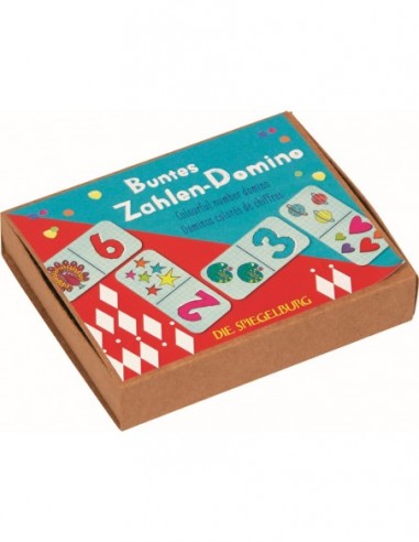 Kleurrijke nummerdomino