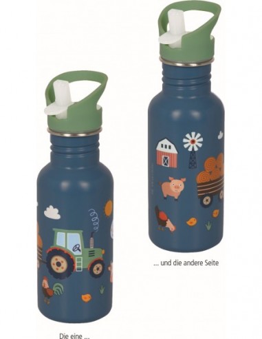 RVS fles Traktor Ed.2 (0,5 l)