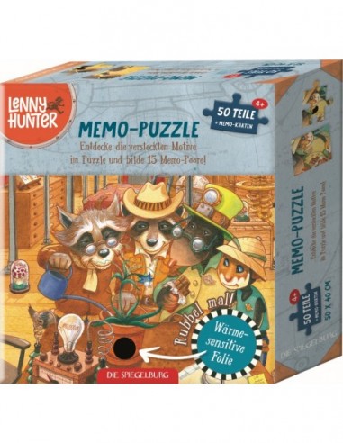 Memopuzzel met wrijfplaatjes (50 stukjes)