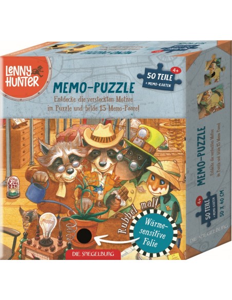 Memopuzzel met wrijfplaatjes (50 stukjes)