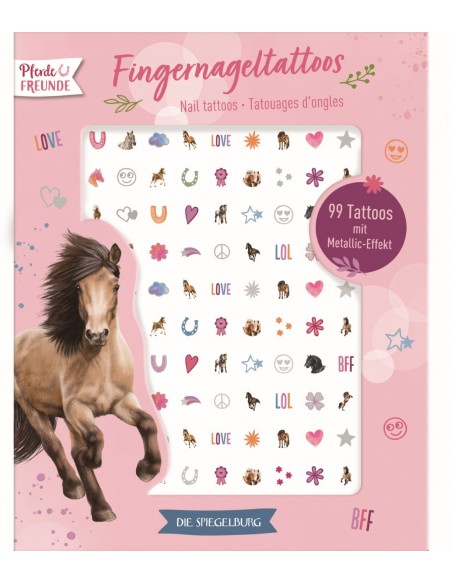 Nageltattoos paard tatoeages