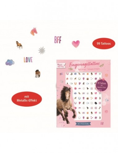 Nageltattoos paard tatoeages