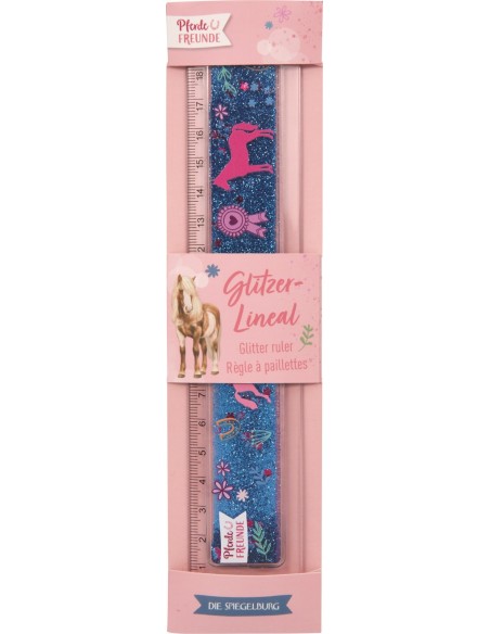 Glitter liniaal paard