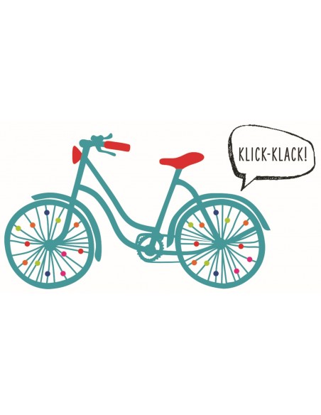 Kleurrijke spaakklikkers