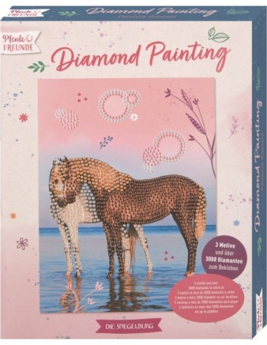 Diamond Painting paard set van 3 kaarten