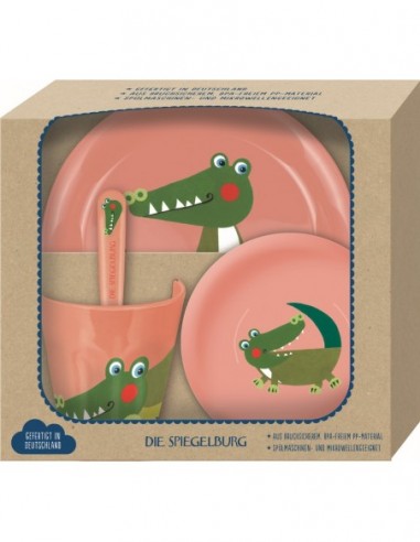 Servies cadeauset Krokodil