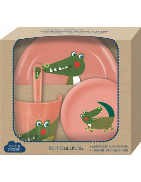 Servies cadeauset Krokodil