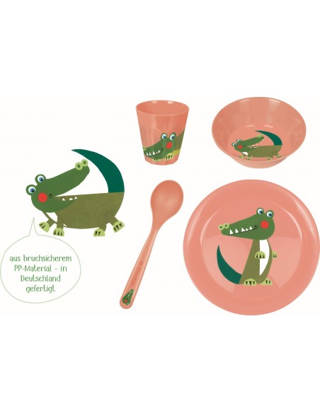 Servies cadeauset Krokodil