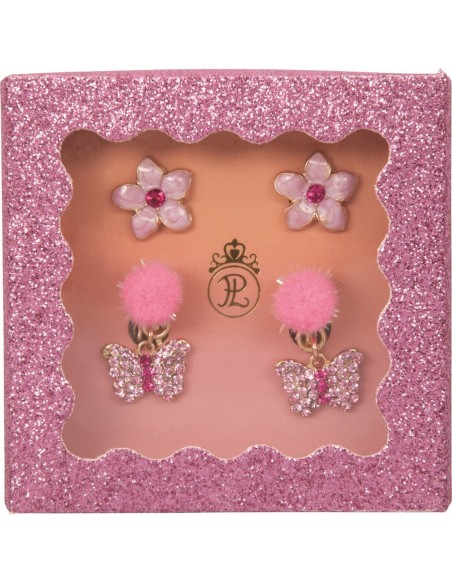 Sieradenset oorclips bloem vlinder Prinses Lillifee