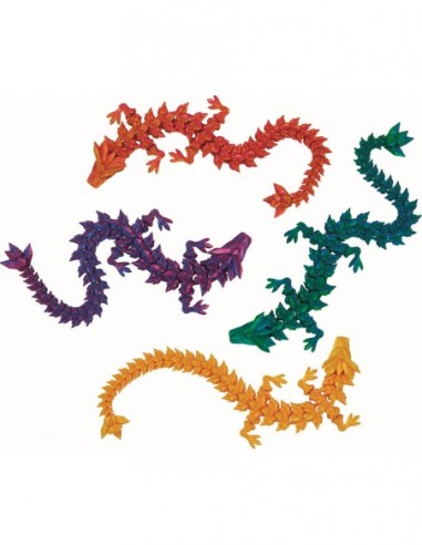 Kristallen Draak 30 cm in 4 kleuren