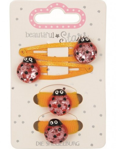 Metalen haarclips en haarelastiekjes...