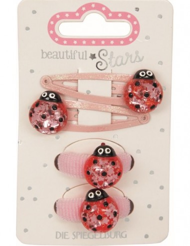 Metalen haarclips en haarelastiekjes...