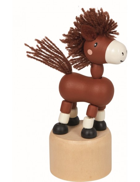 Houten drukfiguur paard