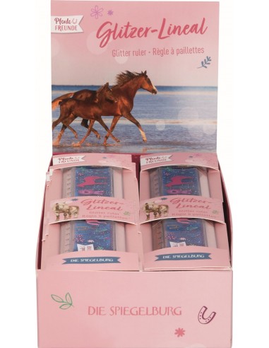 Glitter liniaal paard
