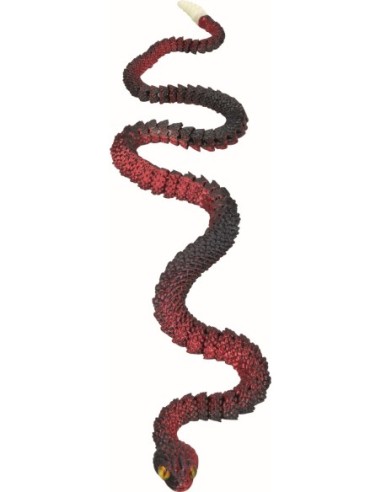 Ratelslang 58 cm met glow-in-the-dark staartpunt