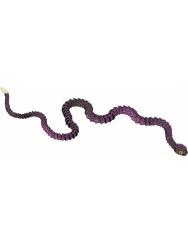 Ratelslang 58 cm met glow-in-the-dark staartpunt